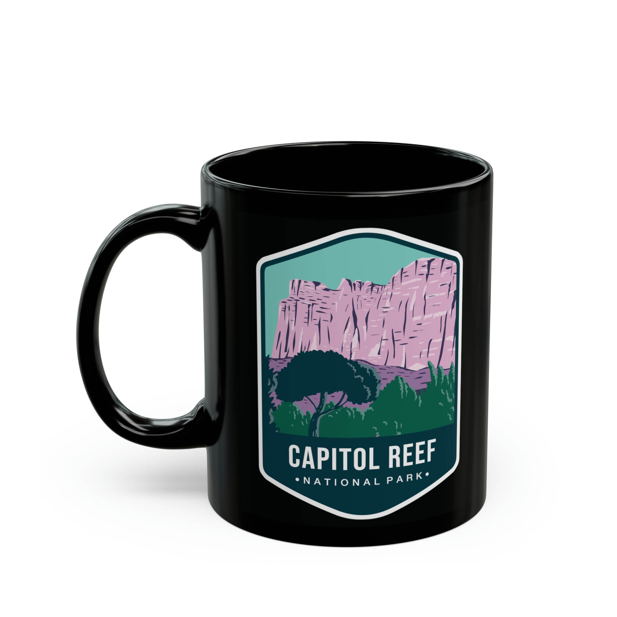 Capitol Reef National Park Black Coffee Mug