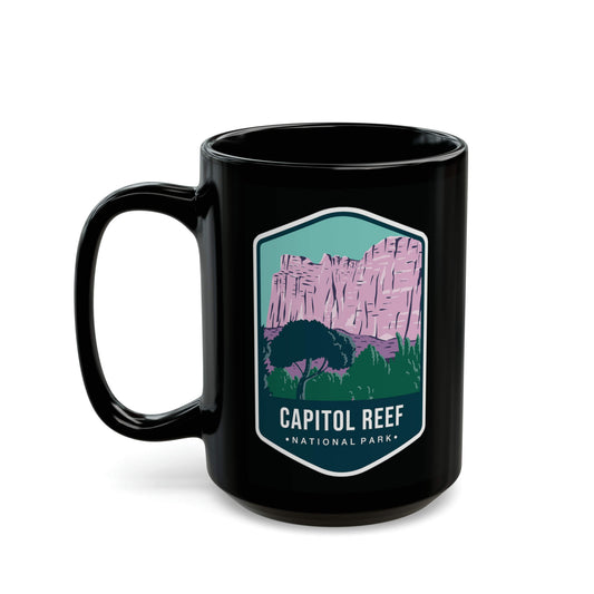 Capitol Reef National Park Black Coffee Mug